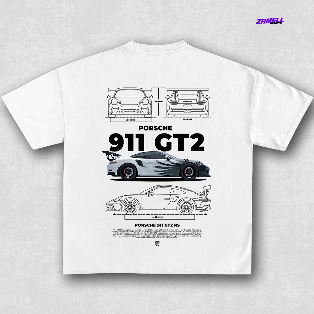 Template Porsche 911 Gt2 Rs - t-shirt design