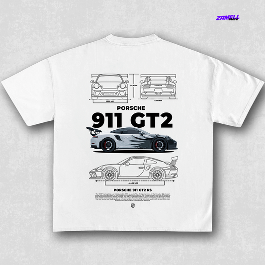 Template Porsche 911 Gt2 Rs - t-shirt design