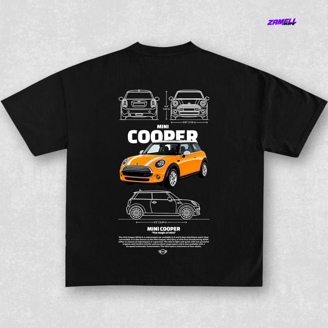 Template Mini Cooper - t-shirt design