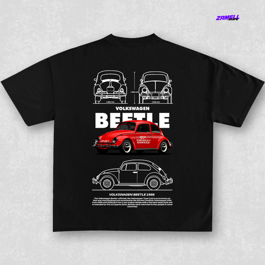 Volkswagen Beetle red - t-shirt design