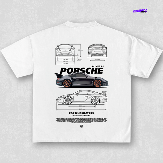 Template Porsche 911 GT3 Rs DTF for printing - t-shirt design