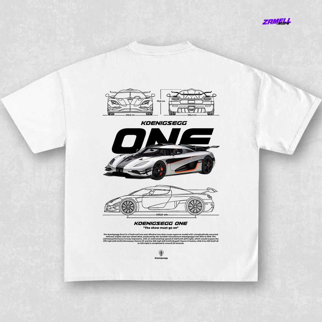 Koenigsegg One - t-shirt design