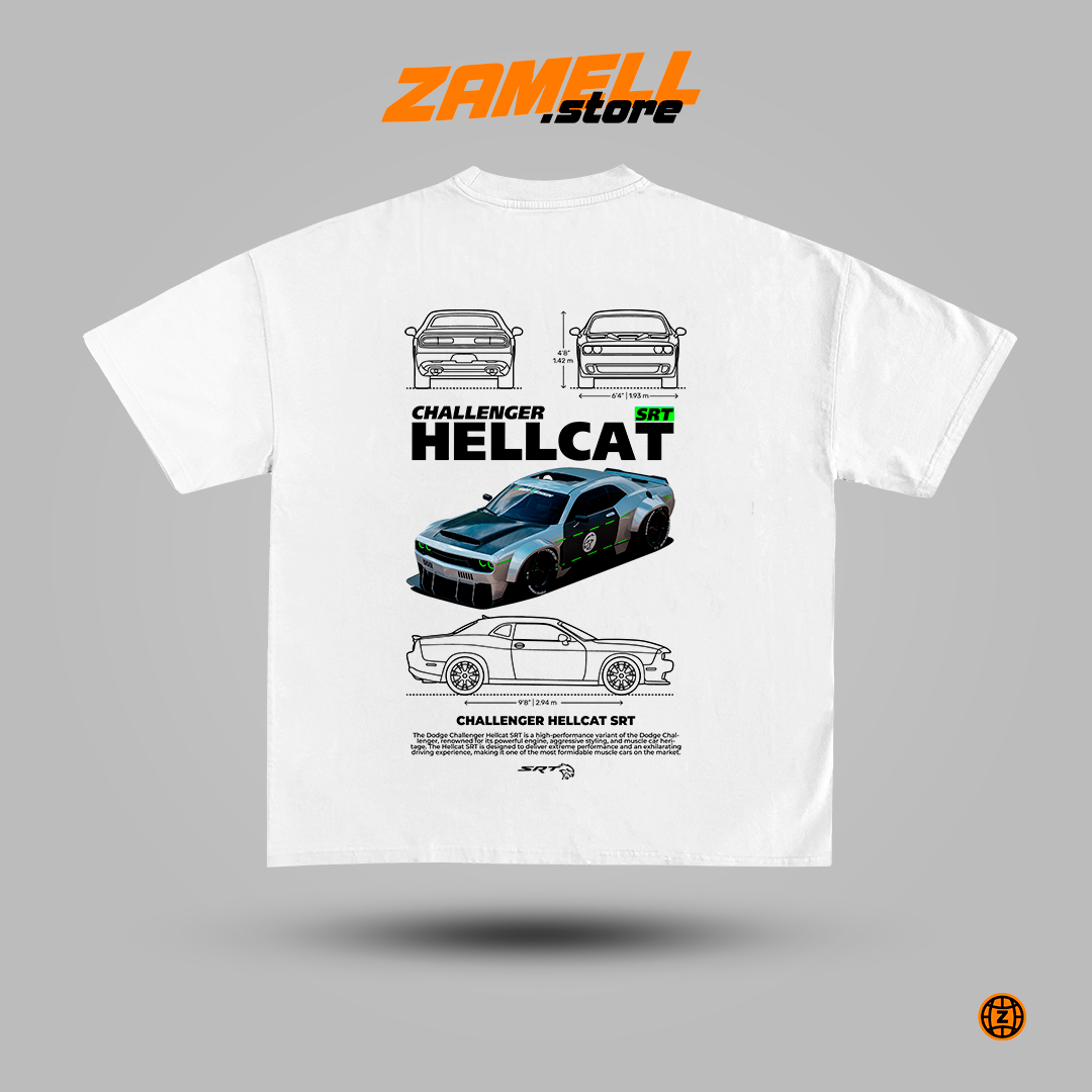 Dodge Challenger Hellcat SRT - t-shirt design