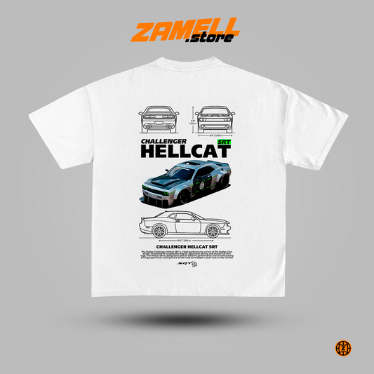 Dodge Challenger Hellcat SRT - t-shirt design