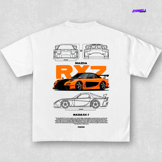 Mazda RX7 Fast and Furious - t-shirt design