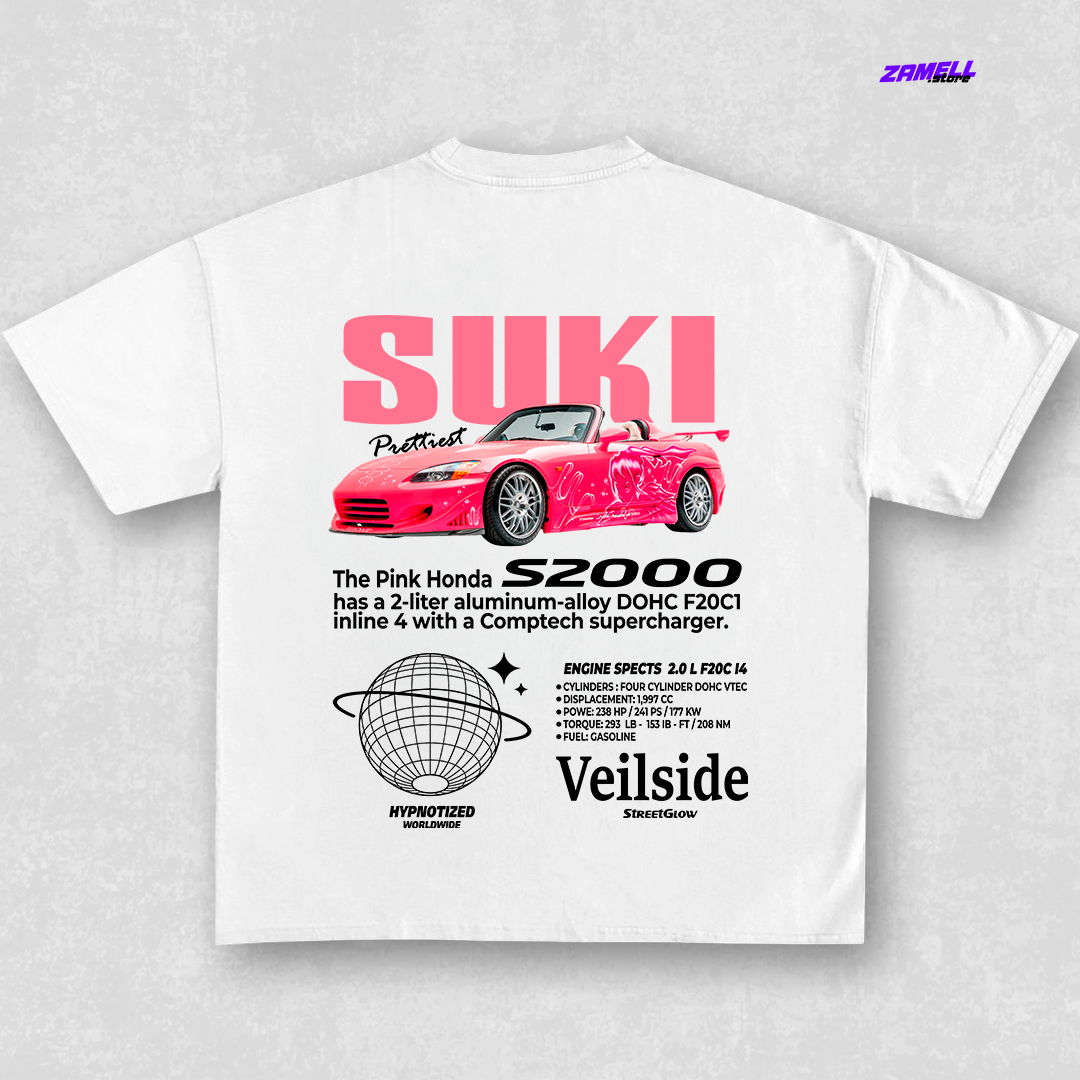 Honda S2000 Suki fast and furious - t-shirt design