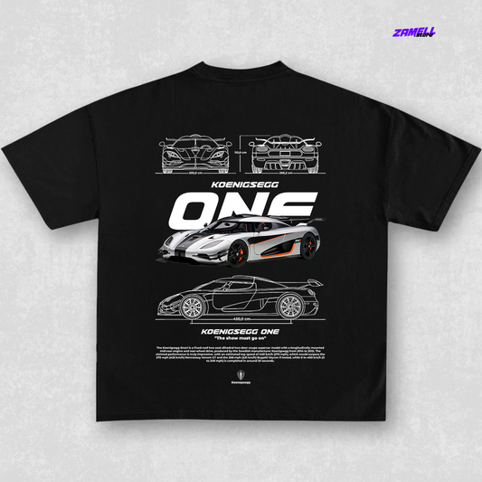 Koenigsegg One - t-shirt design