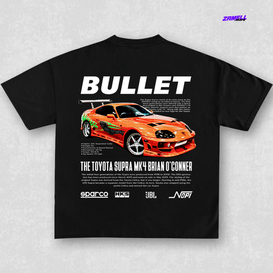 Toyota Supra MK4 Bullet - t-shirt design