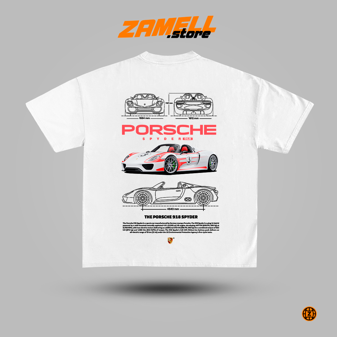 Porsche 918 Spyder - t-shirt design