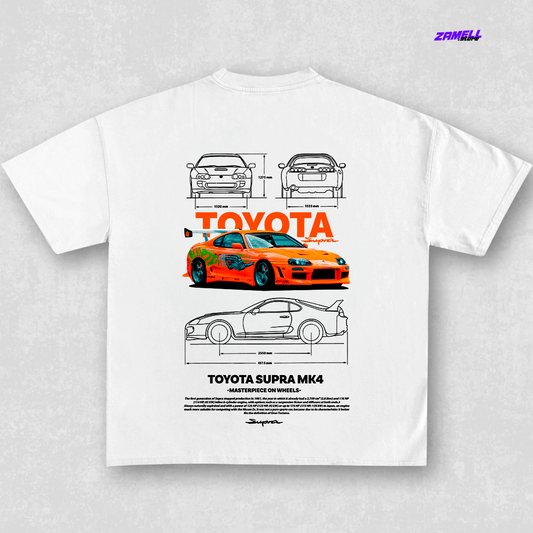 Toyota Supra Mk4 - t-shirt design