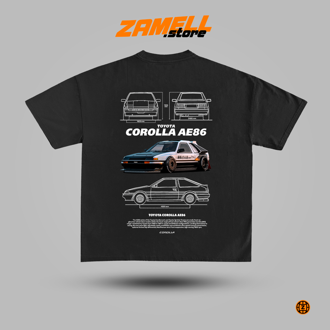 Toyota Corolla AE86 - t-shirt design