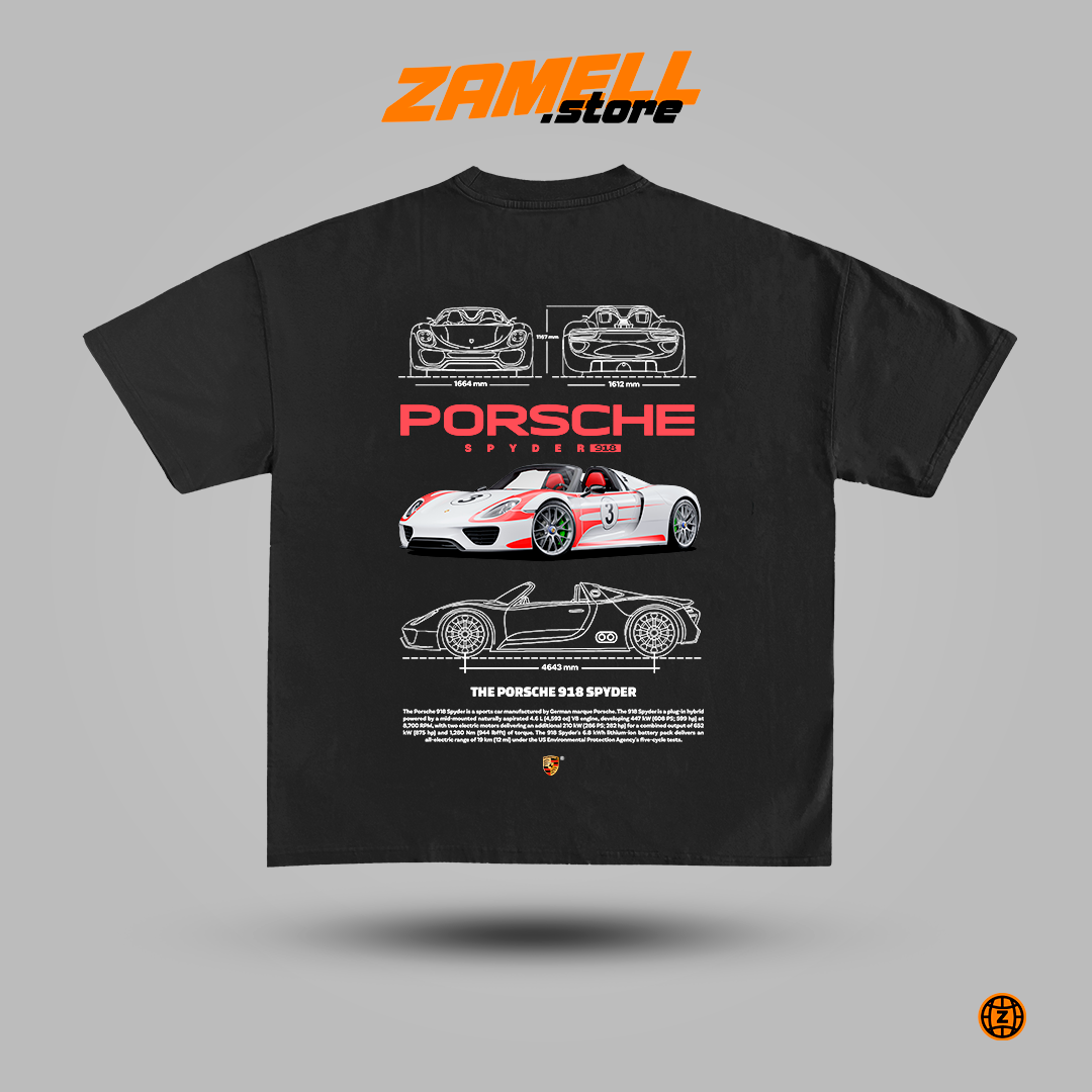 Porsche 918 Spyder - t-shirt design