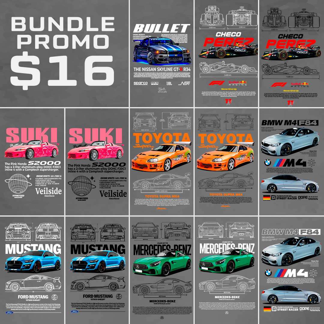 Bundle Promo Car designs only $16 usd