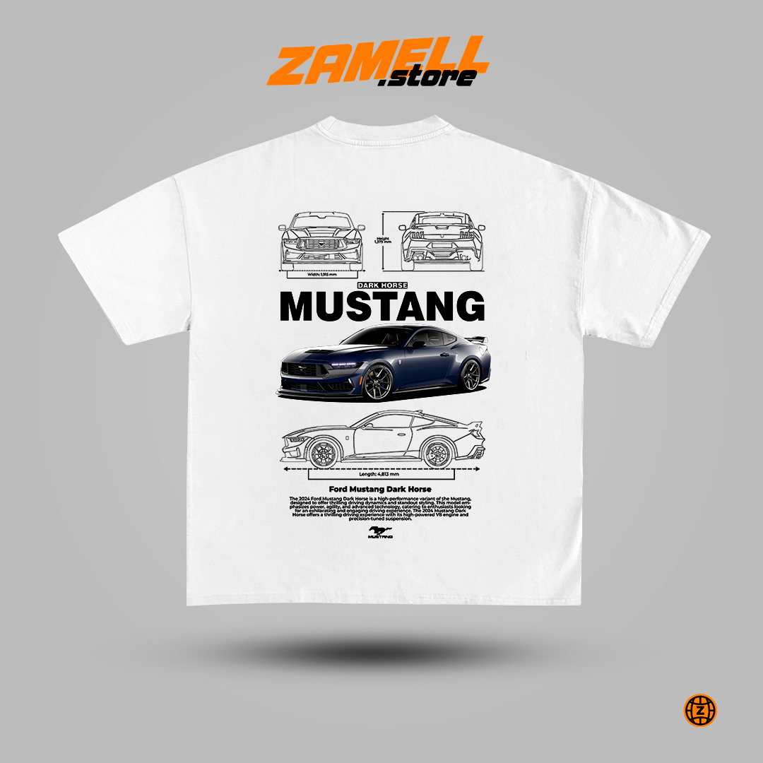 Ford Mustang Dark Horse - t-shirt design