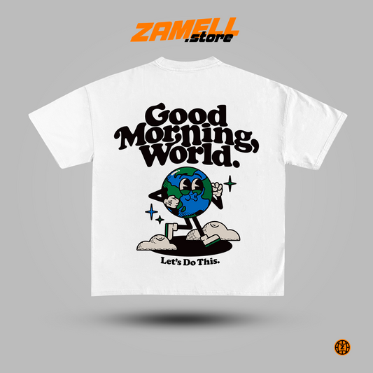 Good morning world - t-shirt design