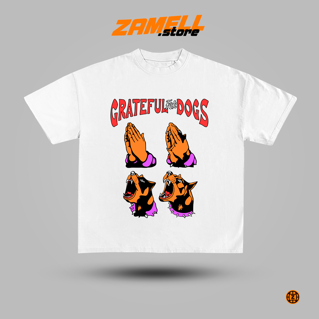 Grateful for dogs - t-shirt design