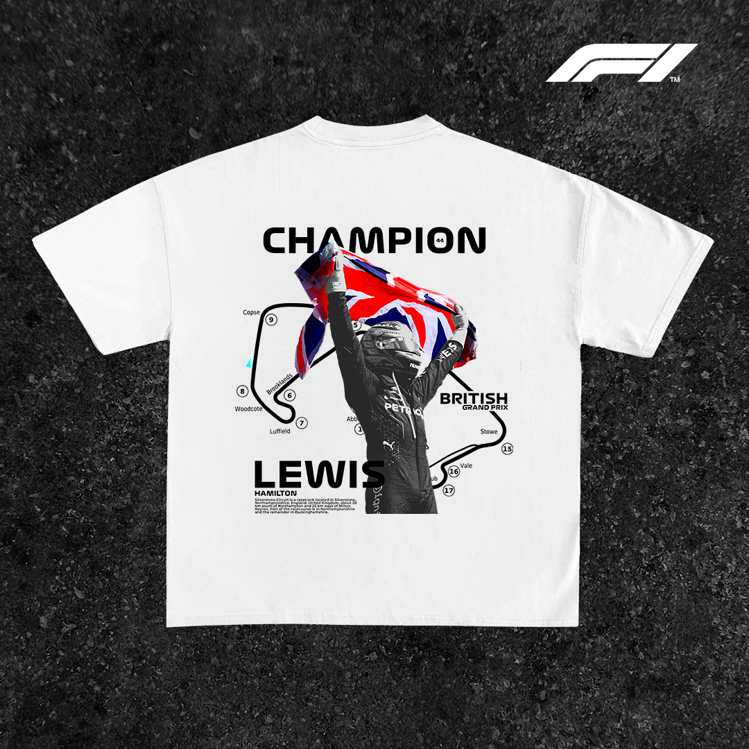 Lewis Hamilton Champion - t-shirt design