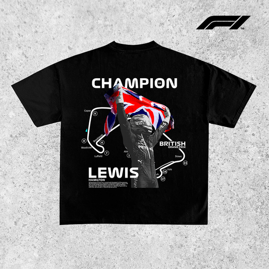 Lewis Hamilton Champion - t-shirt design