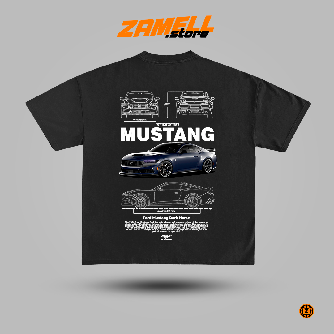 Ford Mustang Dark Horse - t-shirt design