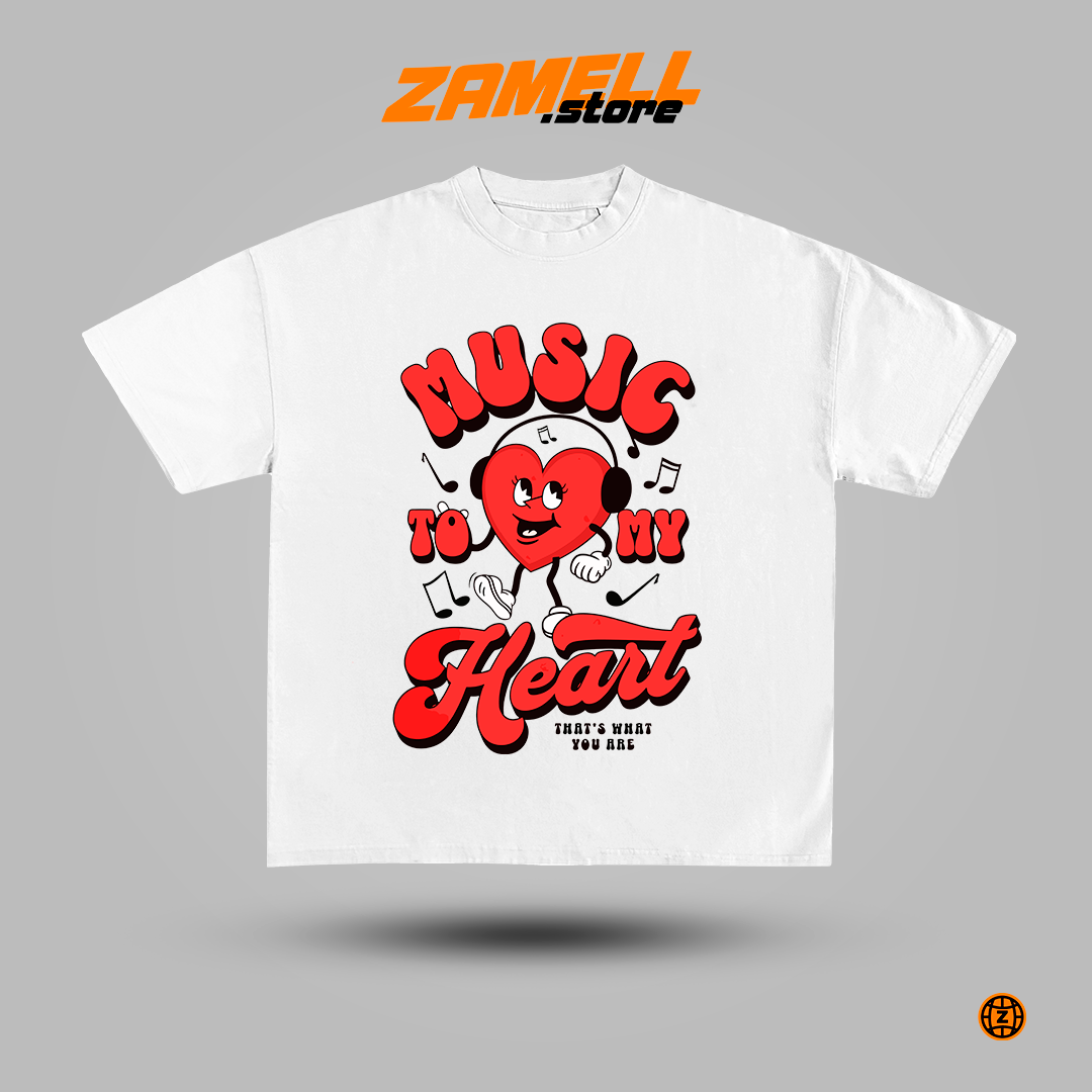 Music to my heart - t-shirt design