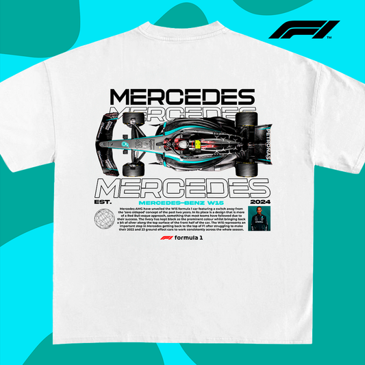 Mercedes-Benz W15 2024 Formula 1 - t-shirt design