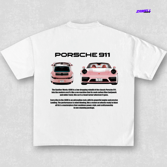 Porsche 911 Pink - t-shirt design