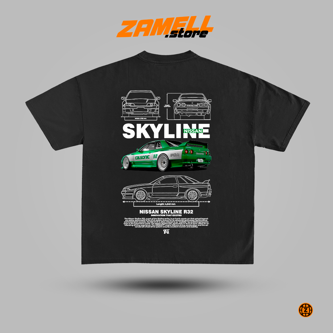 Nissan Skyline R32 - t-shirt design