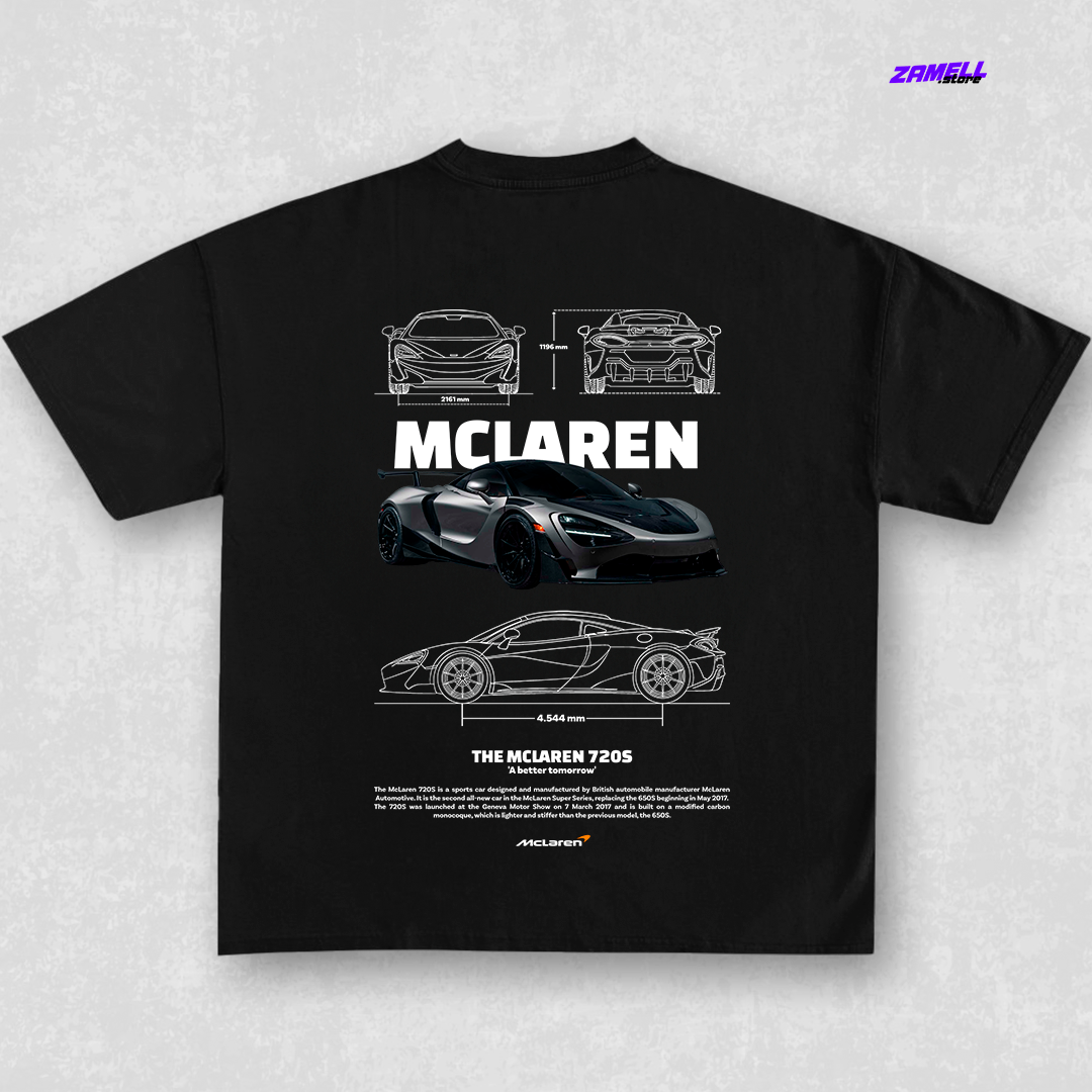 Mclaren 720s black - t-shirt design