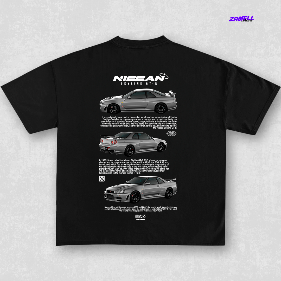 Template Nissan Skyline R34 - t-shirt design