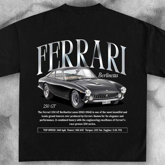 Ferrari 250 GT Berlinetta - t-shirt design