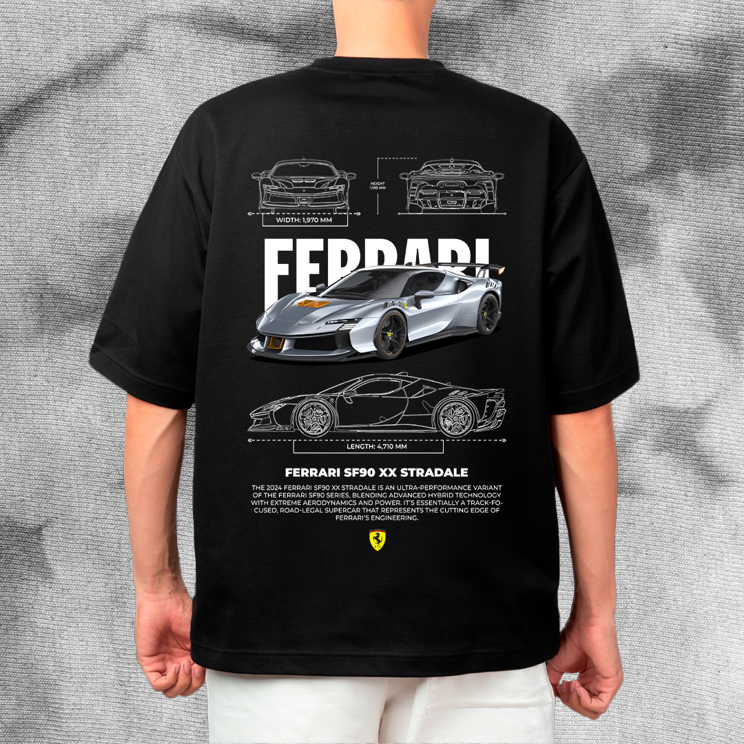 FERRARI SF90 XX STRADALE T-SHIRT DESIGN