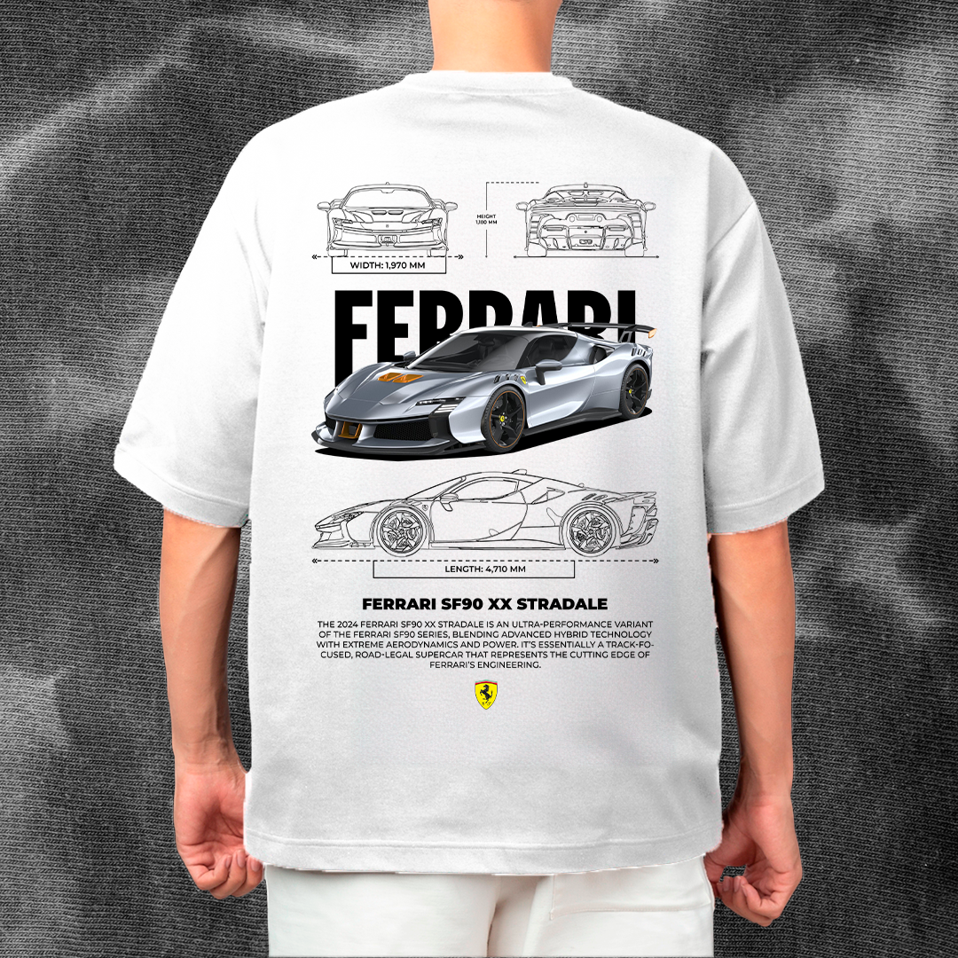 FERRARI SF90 XX STRADALE T-SHIRT DESIGN