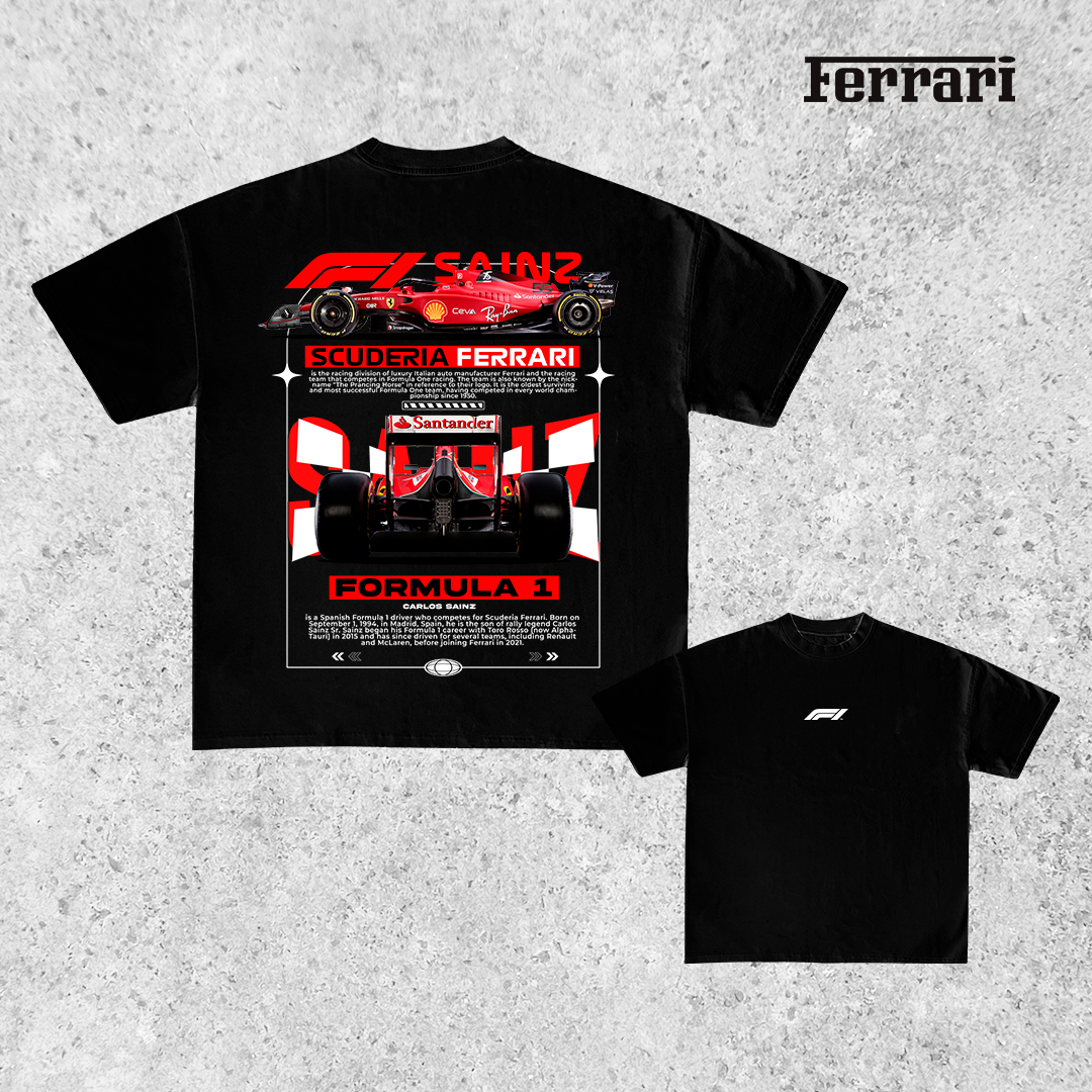 Carlos Sainz Scuderia Ferrari - t-shirt design