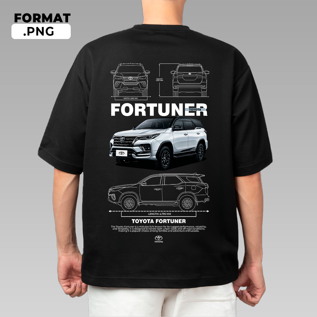 Toyota Fortuner - t-shirt design